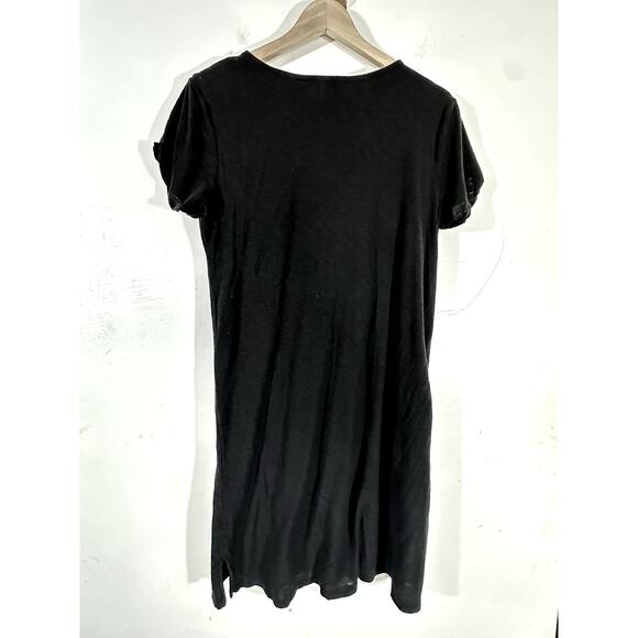 Standard‎ James Perse Womens T-Shirt Sheath Dress 3 Large Black Cotton Blend - Picture 8 of 9